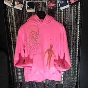 Champion *Light* Pink Skeleton Hoodie PLS READDESC